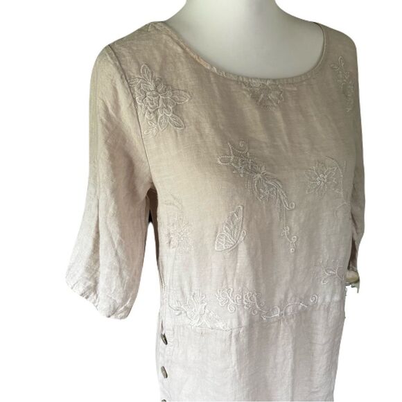 Lungo L’Arno Beige Linen Tunic |EUC| S - Picture 2 of 8